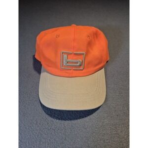 Banded Gear "b" Logo Upland Hunting Hat Blaze Orange w/ Tan‎ Bill Cap Adjustable